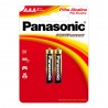 Pilha Panasonic alcalina AAA 1,5V Cartela c/ 2 und. - Panasonic