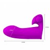 Dedeira com Estimulador Clitoriano com Cápsula Vibratória - PRETTY LOVE ADONIS - VIPMIX
