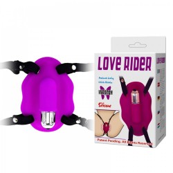 Estimulador Clitoriano com Cápsula 10 Vibrações e Cinta Elástica Ajustável - LOVE RIDER- VipMix