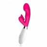 Vibrador Escalonado em Silicone com Estimulador Clitoriano - ARON - VipMix