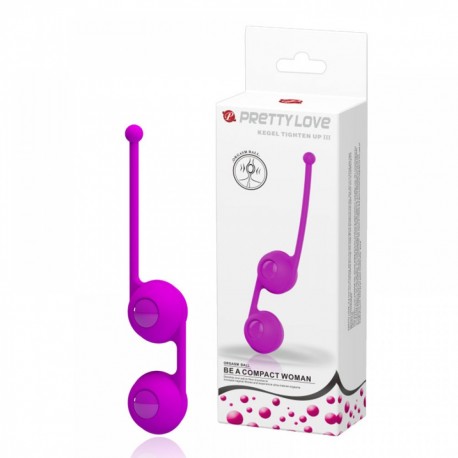 Bolas Para Pompoar com Esferas Removíveis - PRETTY LOVE KEGEL TIGHTEN UP III - VipMix