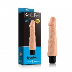 Pênis Realístico com Veias Saltadas e Vibração Multivelocidade - LOVETOY REAL FEEL 9 - VipMix