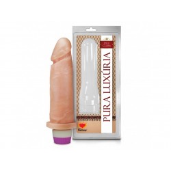 Prótese Vibrador Interno Realística 15,3 x 4,5 cm - Sexy Fantasy