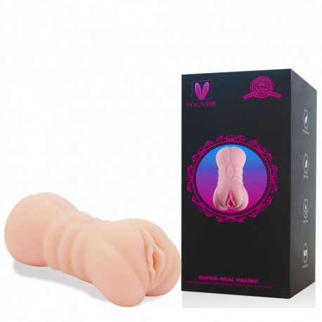 Masturbador Duplo Vagina e Ânus com Túnel Texturizado - Importado