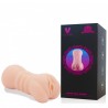 Masturbador Duplo Vagina e Ânus com Túnel Texturizado - Importado