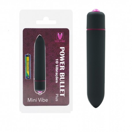 Cápsula Power Bullet Plus - Mini Vibe 10 Vibrações - Importado