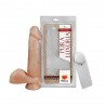 Prótese Realística Com Escroto Ventosa E Vibro 16X3 Cm - Sexy Fantasy