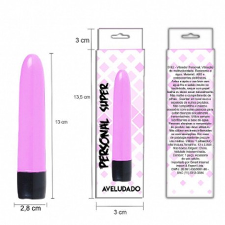 Personal Super Vibrador Clássico Aveludado 18 cm - Importado