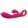 Vibrador de Luxo Recarregável com Detalhes em Metal e Estimulador - LEALSO - Importado