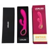 Vibrador de Luxo Recarregável com Detalhes em Metal e Estimulador - LEALSO - Importado