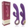 Vibrador de Luxo Recarregável com Detalhes em Metal e Estimulador - LEALSO - Importado