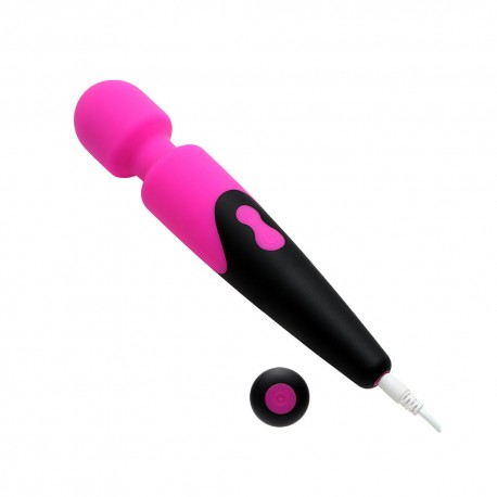 Massageador Recarregável com 7 Modos de Pulsação e 4 Intensidades de Vibração - MAGIC WAND - Importado