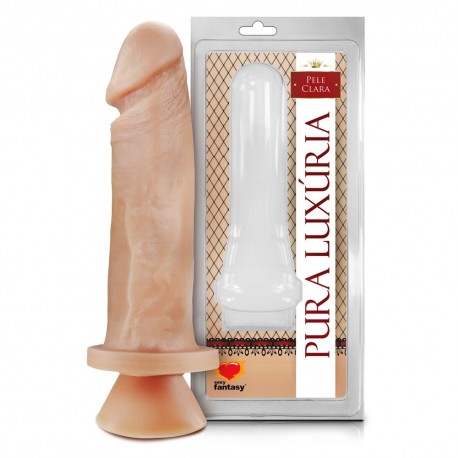 Pênis Realístico Com Ventosa Glande Saliente 17,5X4 Cm - Sexy Fantasy