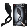 Anel peniano em silicone com estimulador clitoriano vibratório - Importado