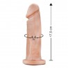 Pênis Realístico Maciço 17,5 X 4,4Cm Linha Pura Luxúria - Sexy Fantasy