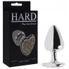 Plug Metal Pedra Coração Cravejada Em Strass - Hard