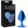 Plug Metal Pedra Coração Cravejada Em Strass - Hard