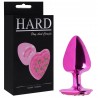 Plug Metal Pedra Coração Cravejada Em Strass - Hard