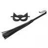 Kit Mulher Gato com Chicote e Máscara Preta Linha Sado - Sexy Fantasy