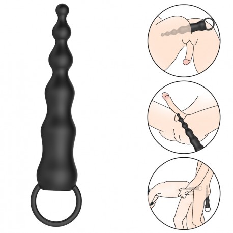 Plug Anal em Silicone Escalonado com 10 Modos de Vibração - YOUVIBE