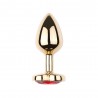 Plug Anal de Coração em Aço - Dourado - Tamanho P - VIPMIX