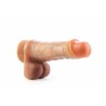 Pênis Ultra Realístico Com Escroto E Ventosa 18 X 4,4Cm Linha Real Dick - Sexy Fantasy